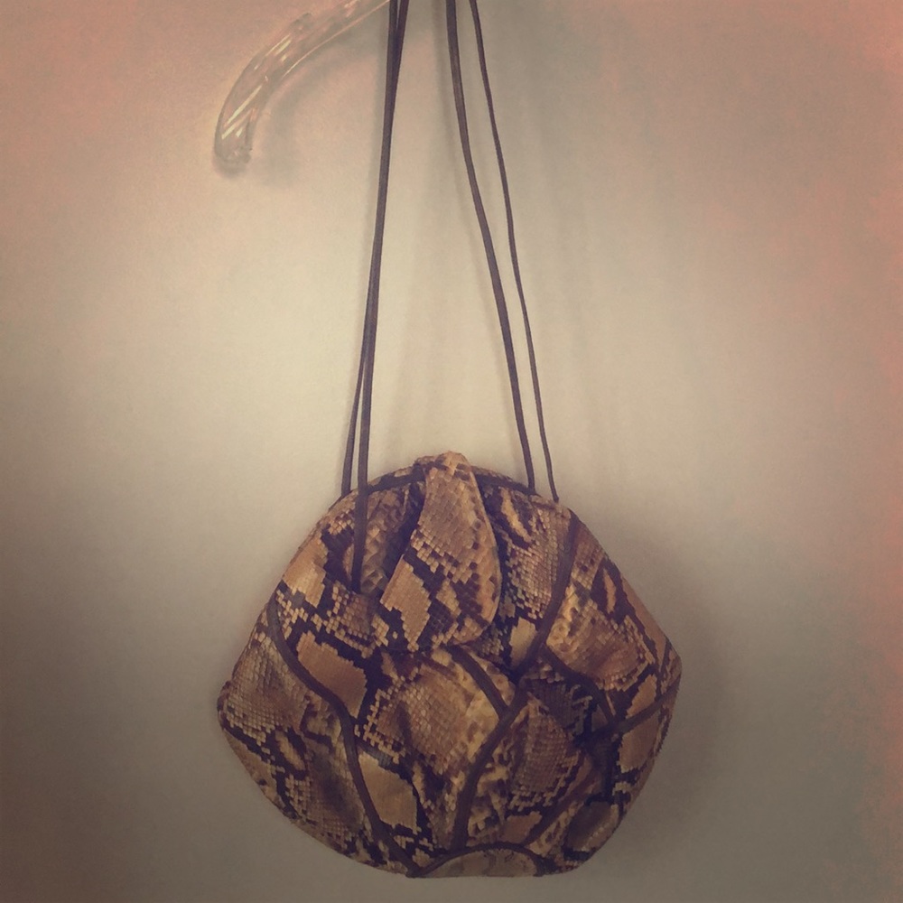 Vintage “1980’s” Snakeskin Glam Handbag